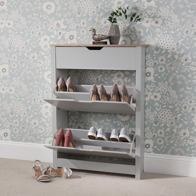17 Stories Schuhschrank Windsor für 16 Paar Schuhe & Bewertungen ...